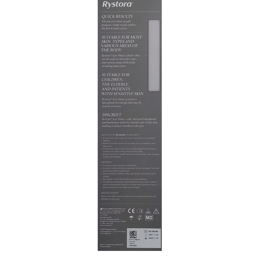 Lámina para Cicatrices Rystora Scar Sheet no Estéril 4