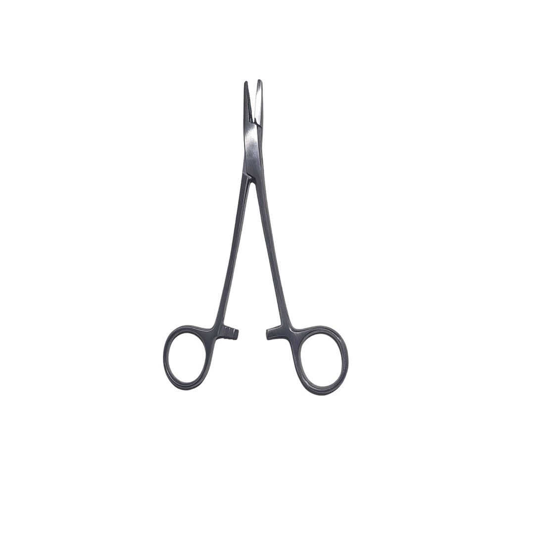 TIJERA PORTA AGUJA ACERO 14 CM 2