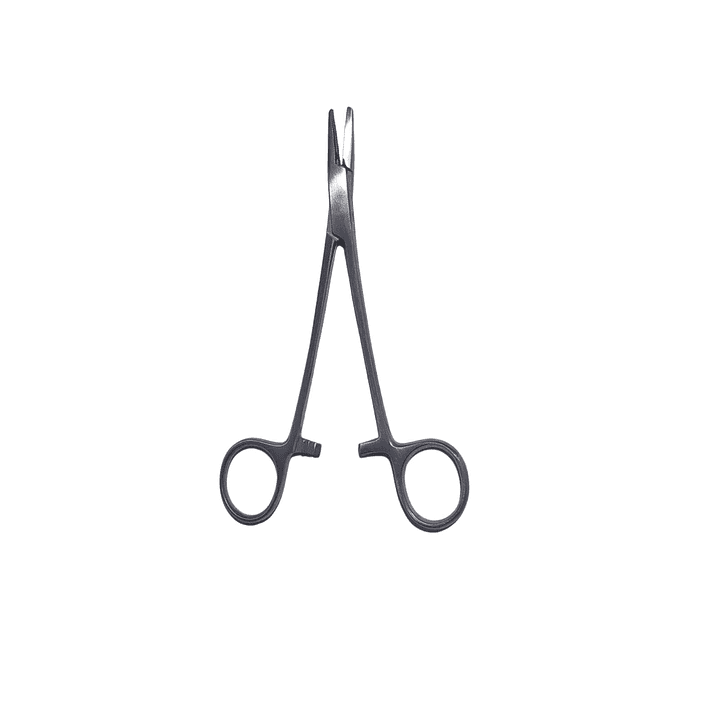 TIJERA PORTA AGUJA ACERO 14 CM 2