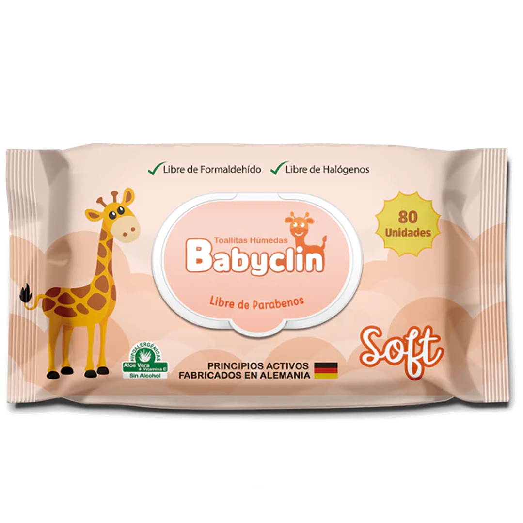 Toallitas Húmedas – BabyClin Soft – 80 Unidades  1