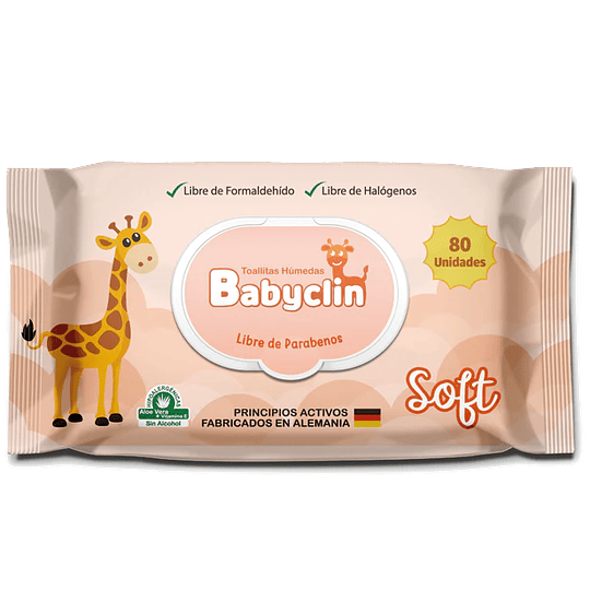 Toallitas Húmedas – BabyClin Soft – 80 Unidades 