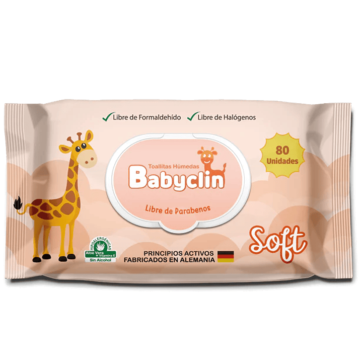 Toallitas Húmedas – BabyClin Soft – 80 Unidades  1
