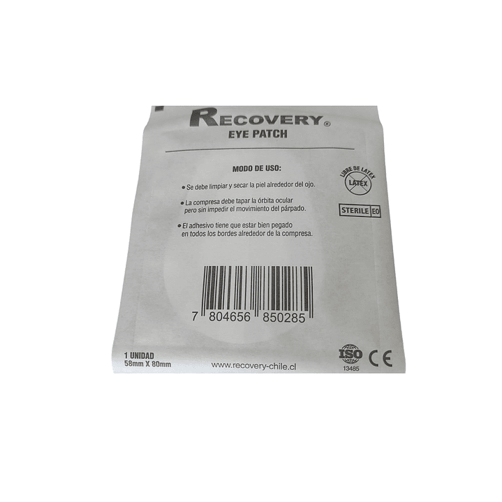 Parche Ocular — 58 x 80 mm — Caja 20u 3