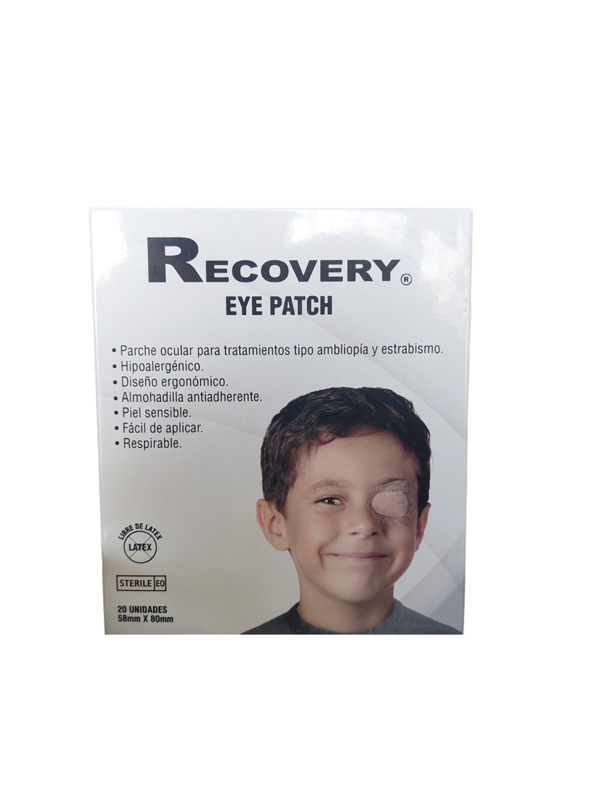 Parche Ocular — 58 x 80 mm — Caja 20u