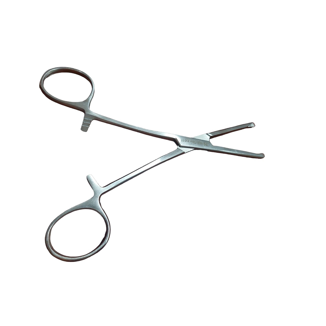 PINZA KOCHER RECTA 14 CM— Acero  1