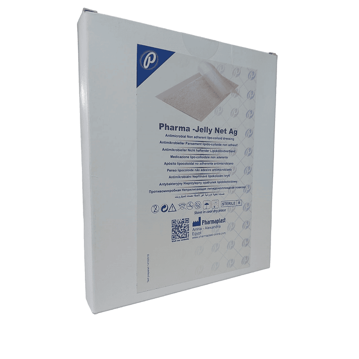 Apósito Lipocoloidal Pharma Jelly Net Ag — 10x10 cm — REF. JNAG100100 1