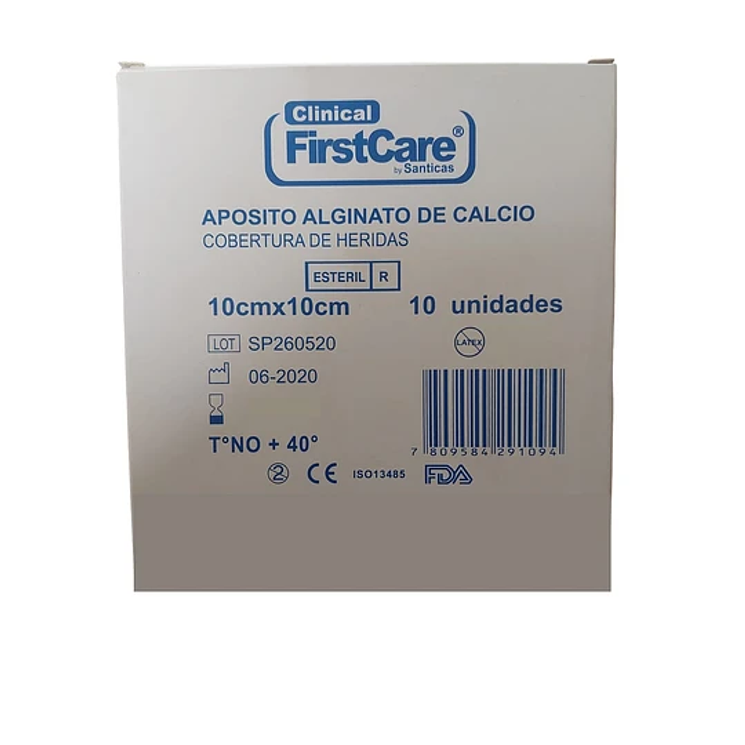 Aposito Alginato de Calcio — 10x10 cm — FIRSTCARE 3