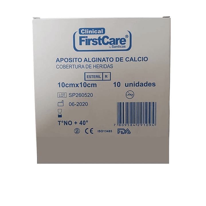 Aposito Alginato de Calcio — 10x10 cm — FIRSTCARE 3