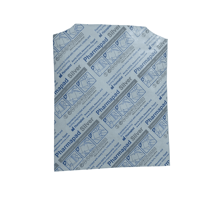 Apósito antimicrobiano — PHARMAPAD Silver — 10x10 cm —  REF. PADAG1010 1