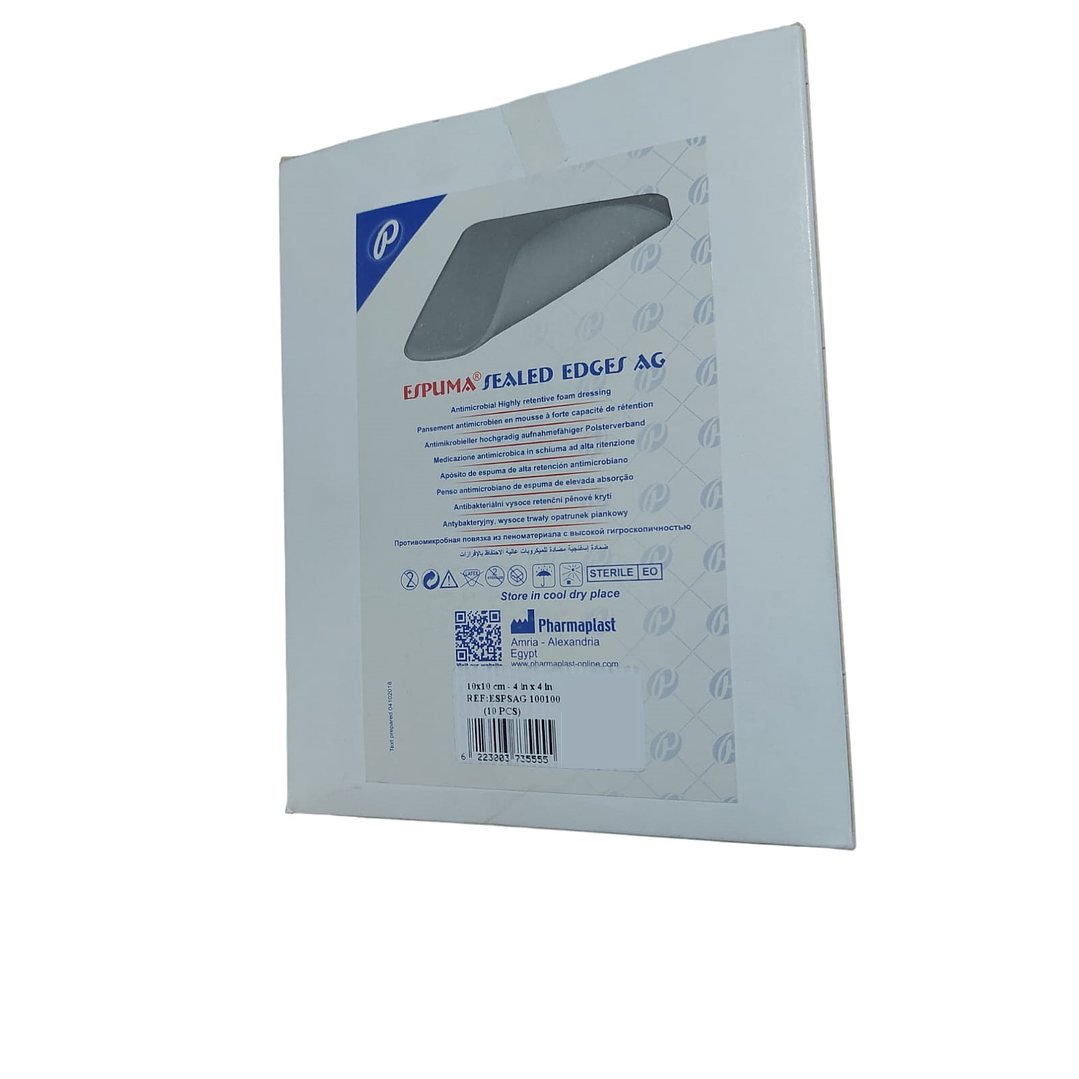 Apósito espuma — SEALED Ag — 10x10 cm — REF. ESPSAG100100 3