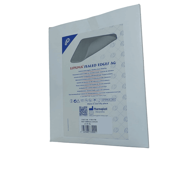 Apósito espuma — SEALED Ag — 10x10 cm — REF. ESPSAG100100 3