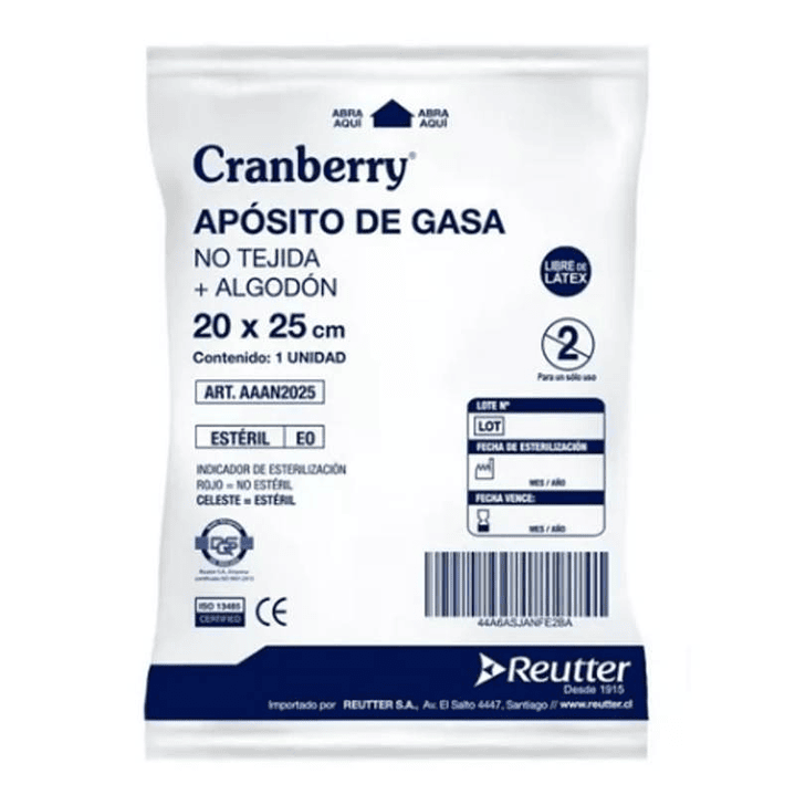 Apósito de Gasa No Tejido — Medidas — Cranberry  3