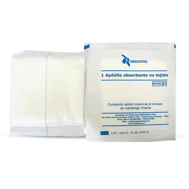 Aposito Gasa No Tejido — Medidas — Medicpro 1