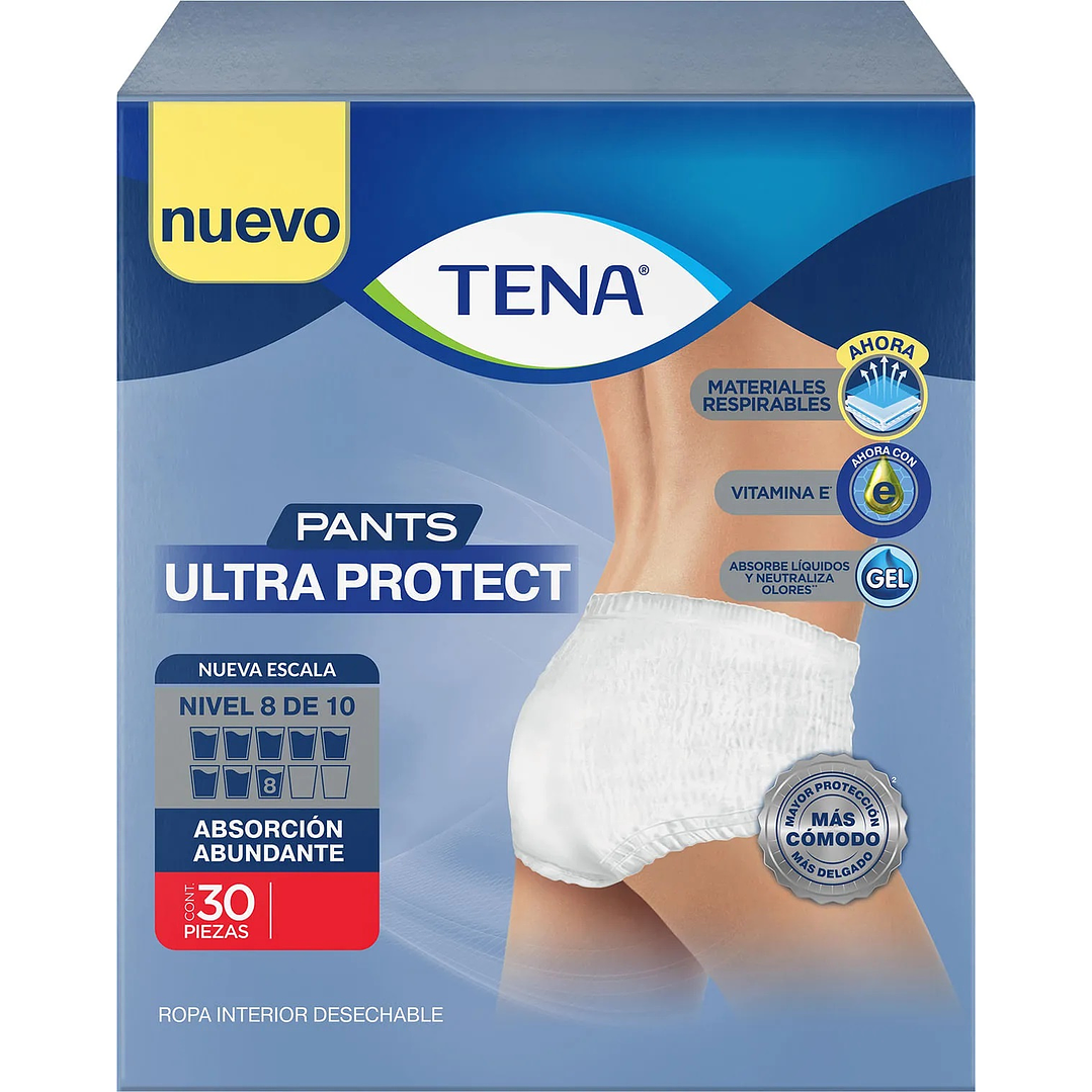 Tena Pants Ultraprotect — Tallas — 30 Unidades 1