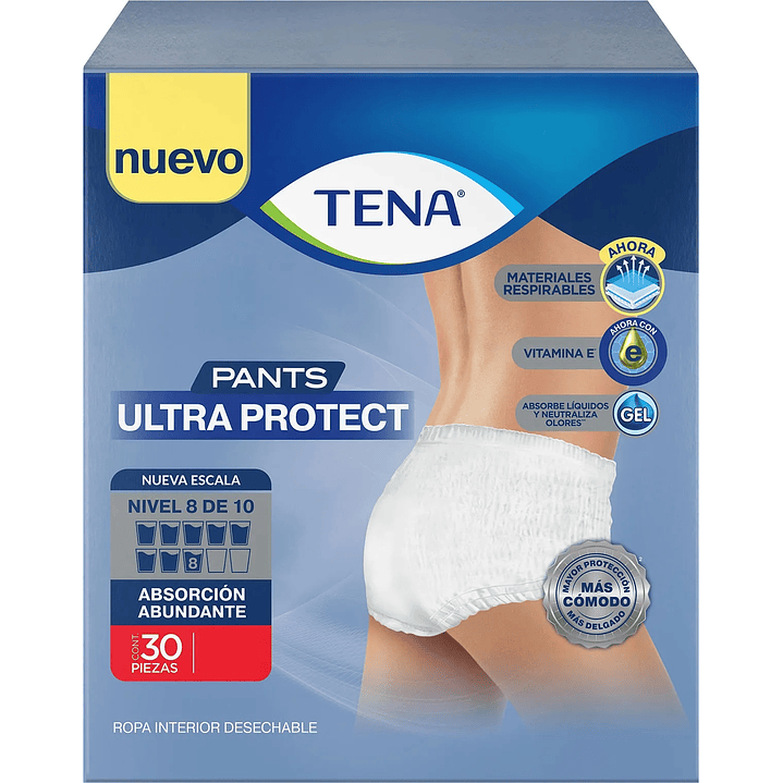 Tena Pants Ultraprotect — Tallas — 30 Unidades 1