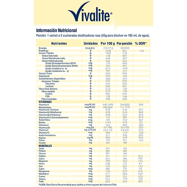Suplemento Alimentario — Vivalite — Sabores — 900 gr 7