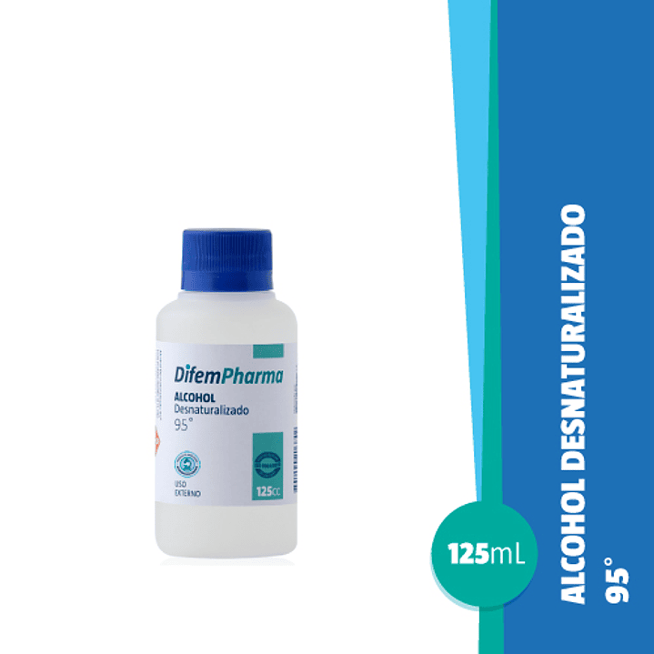 Alcohol Desnaturalizado 95° — 125 ml — DIFEMPHARMA 1