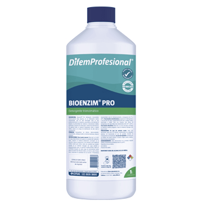 Detergente Trienzimatico Bioenzim PRO — 1 L — DIFEM PROFESIONAL 1
