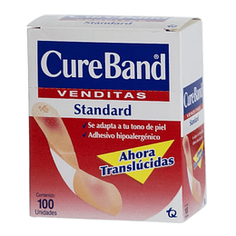 Parche Curita Estándar — CUREBAND — 100 UNIDADES