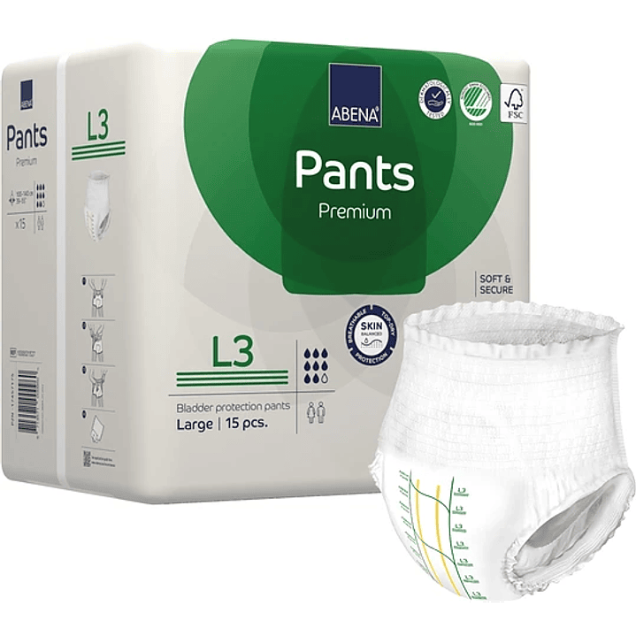Pañal ABENA Pants Premium — Tallas 3