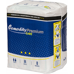 Pañal Comodity Care Premium — Tallas — 8 Unidades