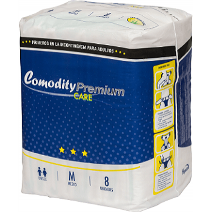 Pañal Comodity Care Premium — Tallas — 8 Unidades 1