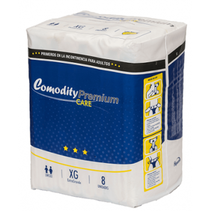 Pañal Comodity Care Premium — Tallas — 8 Unidades 3