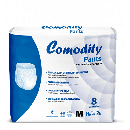Pañal Comodity Pants — Tallas — 8 Unidades