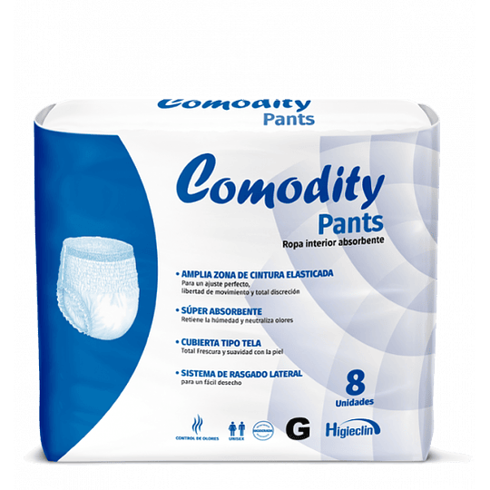 Pañal Comodity Pants — Tallas — 8 Unidades