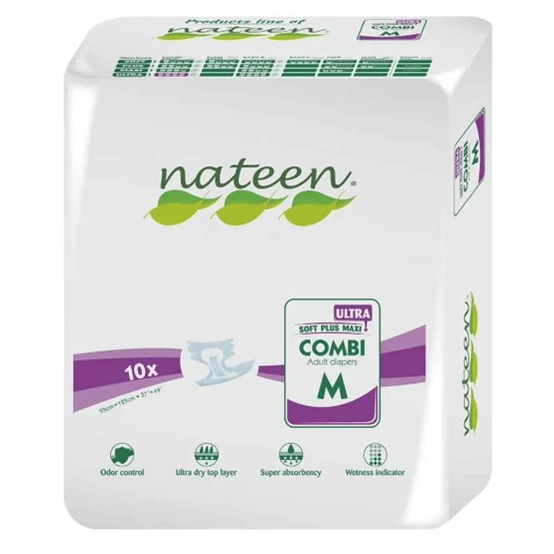 Pañal Nateen Combi Ultra — Tallas — 10 Unidades 1