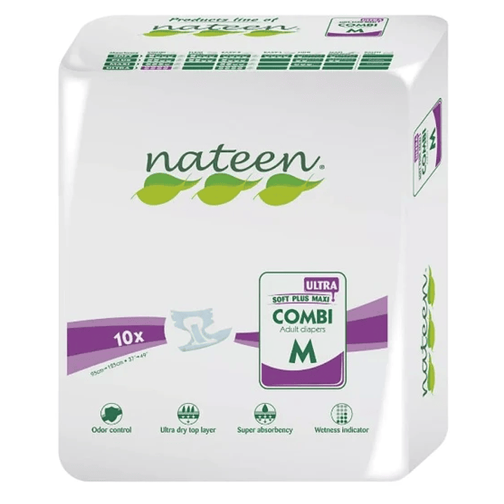 Pañal Nateen Combi Ultra — Tallas — 10 Unidades 1