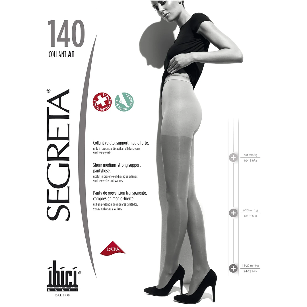 Panty Segreta 140 18-22 mmHg Ibici 1