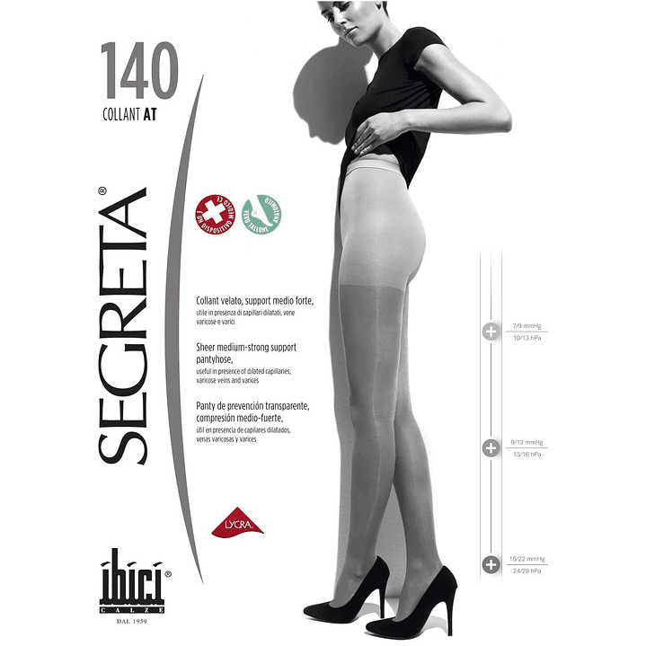 Panty Segreta 140 18-22 mmHg Ibici 1