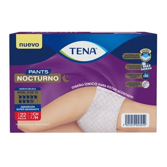 Tena Pants Nocturno — Tallas — 22 UNIDADES