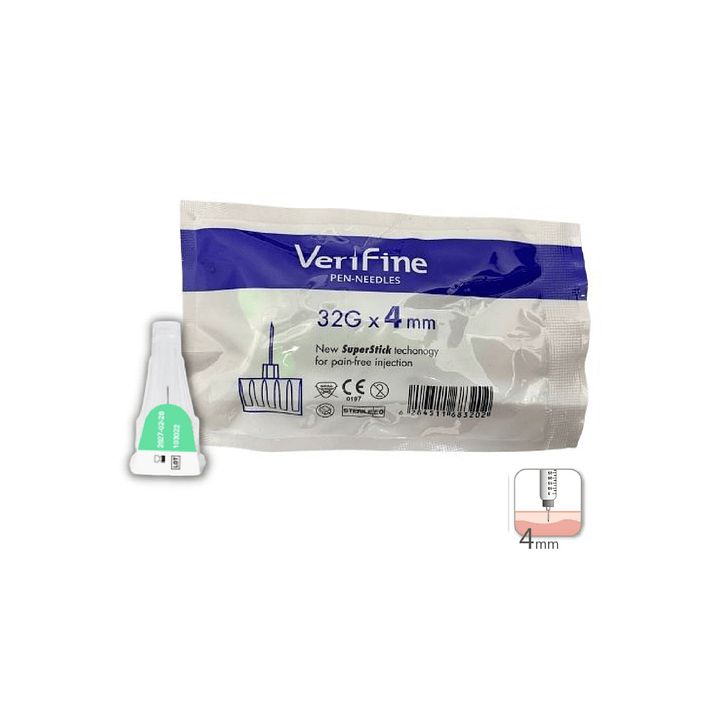 Aguja Verifine Desechable 32 G/4 mm x 5 Unidades 1