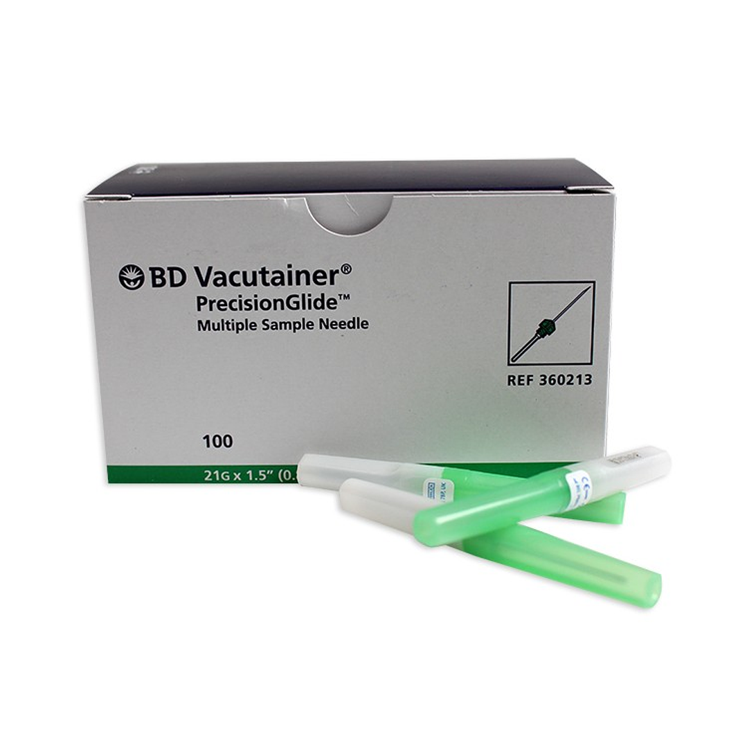 Aguja Múltiple Vacutainer 21G (0,8 mm. x 38 mm.) Unidad 1