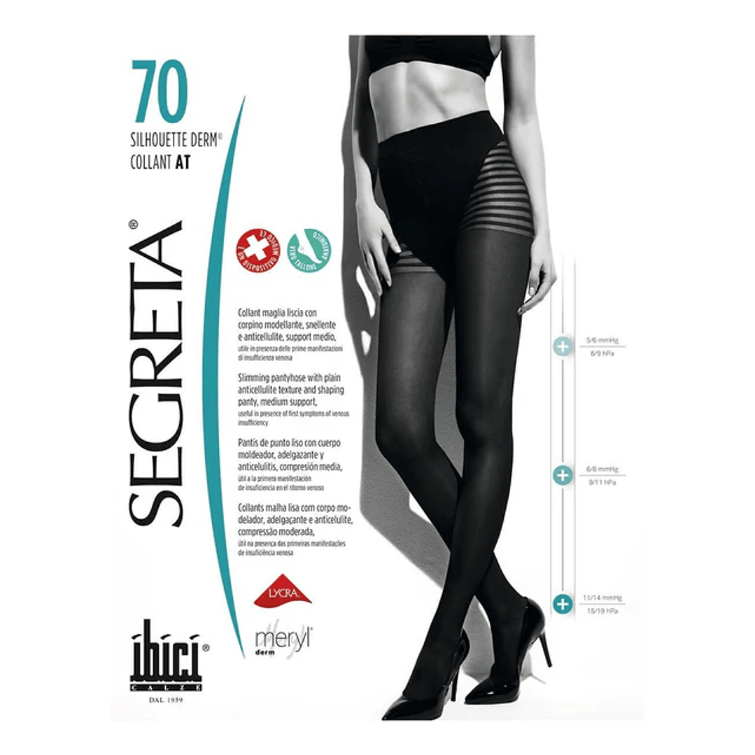 Panty Segreta Silhouette 70 11-14 mmHg Ibici 1