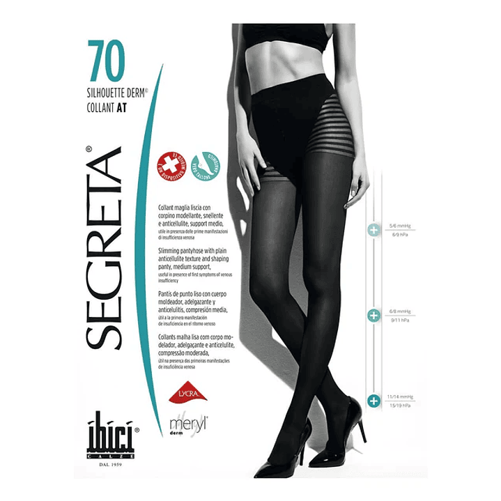 Panty Segreta Silhouette 70 11-14 mmHg Ibici 1