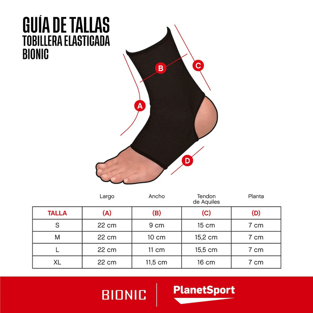 Tobillera Elasticada - Bionic 5