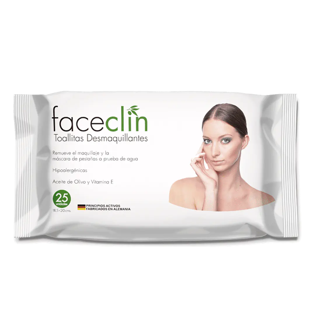 Toallitas Desmaquillantes - Faceclin - 25 unidades 1