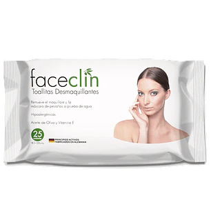 Toallitas Desmaquillantes - Faceclin - 25 unidades