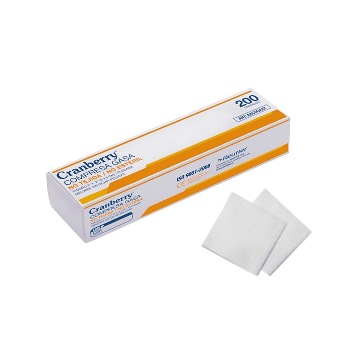 Gasa no Estéril en Galleta 5x5cm - Cranberry 1