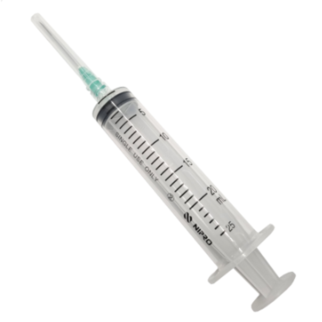 Jeringa Luer Lock 20ml - 21G x 1 1/2 - Nipro 1