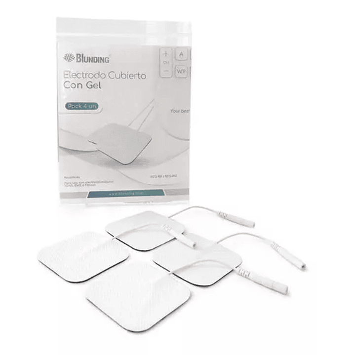 BEQ-R02 - Electrodos Blunding 50x50mm - Pack 4 unidades  1