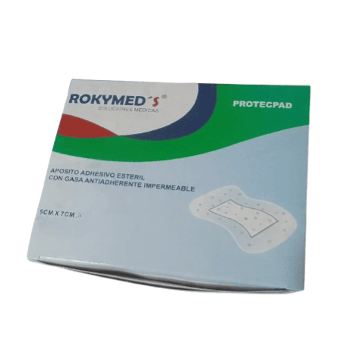 Apósito Adhesivo con Gasa Antiadherente Impermeable 5x7cm - Rokymed´s 1