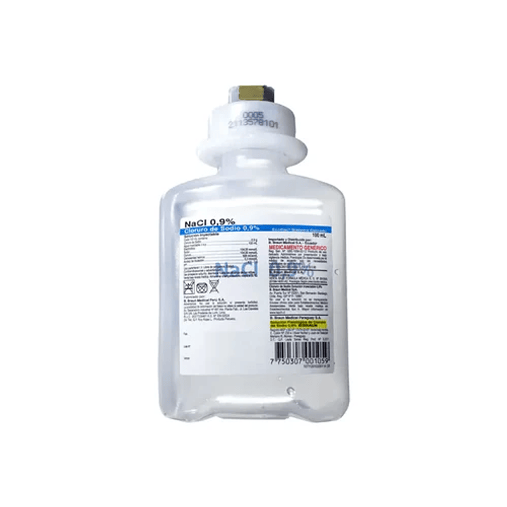 Suero Fisiológico – Cloruro de Sodio 0,9% - 100 ml - BBraun 1
