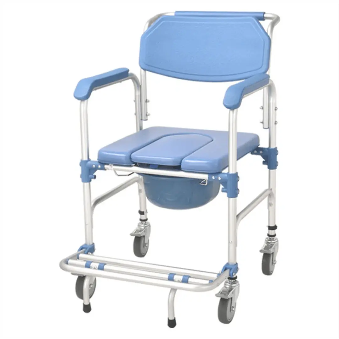 Silla de Baño con Ruedas con Apoya Pies - STRATTO M.D. 2