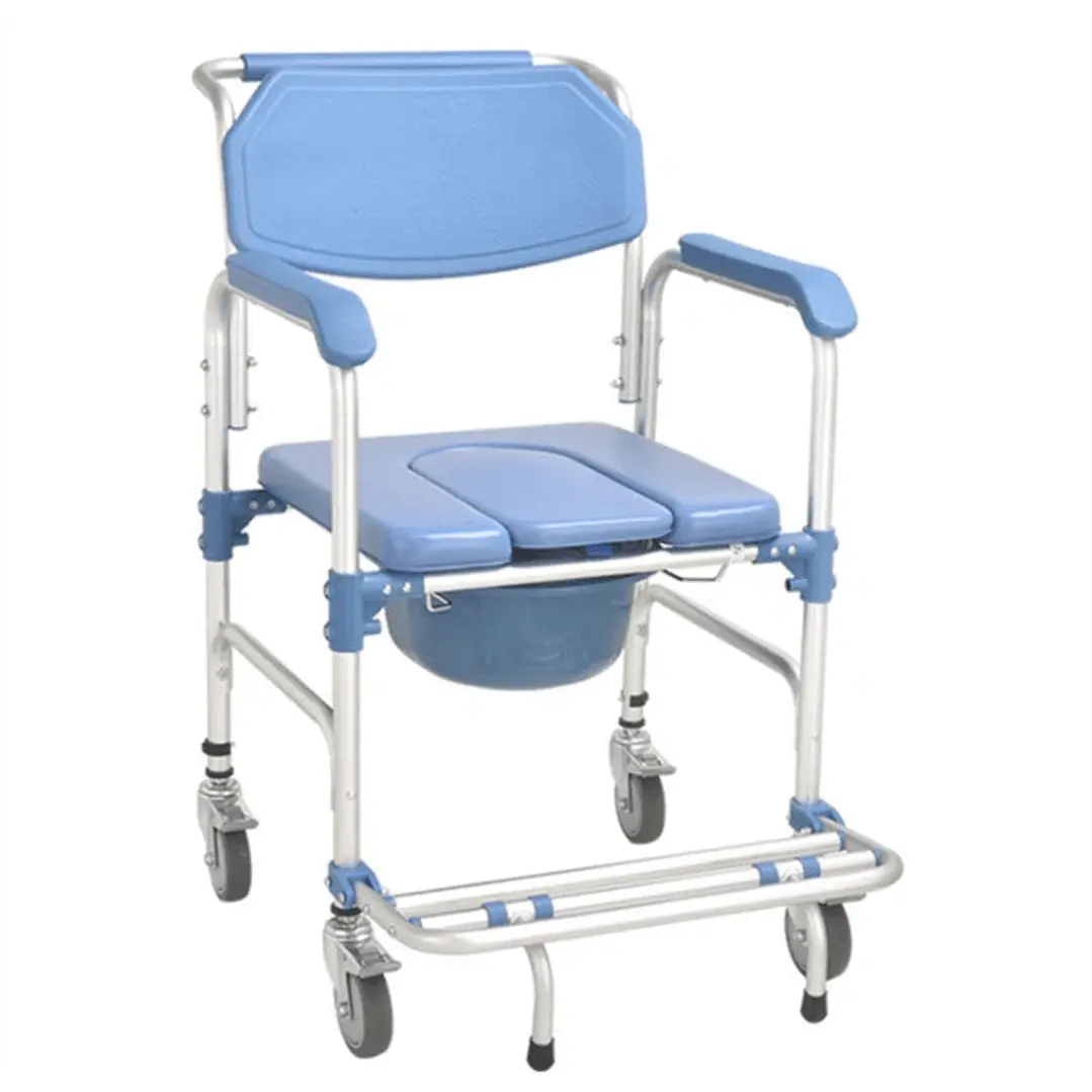 Silla de Baño con Ruedas con Apoya Pies - STRATTO M.D. 1