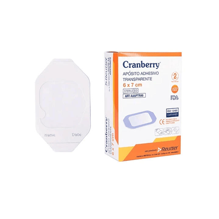 Apósito Adhesivo Impermeable Transparente — 6x7 cm — Cranberry 1