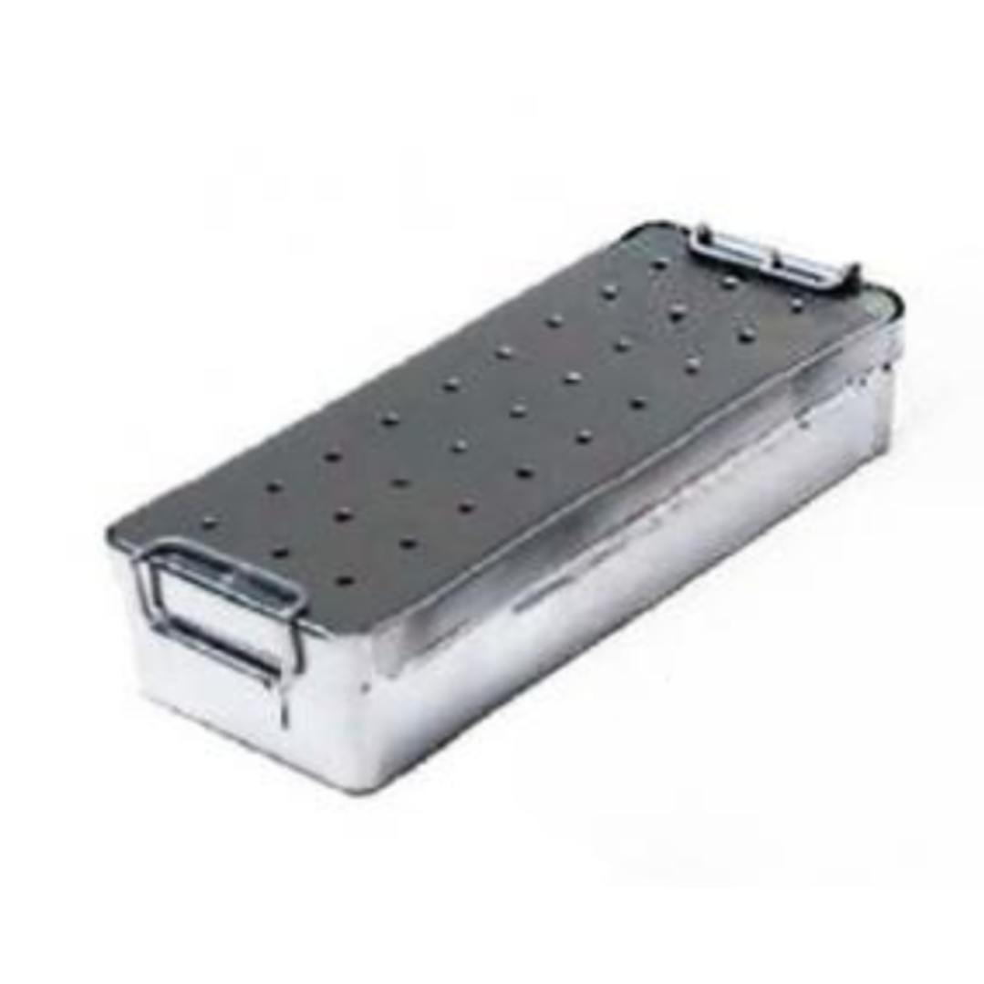 Caja Quirúrgica Acero Perforada Con Asas 1